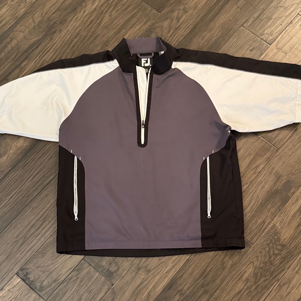 FootJoy Black and Gray Windbreaker Jacket